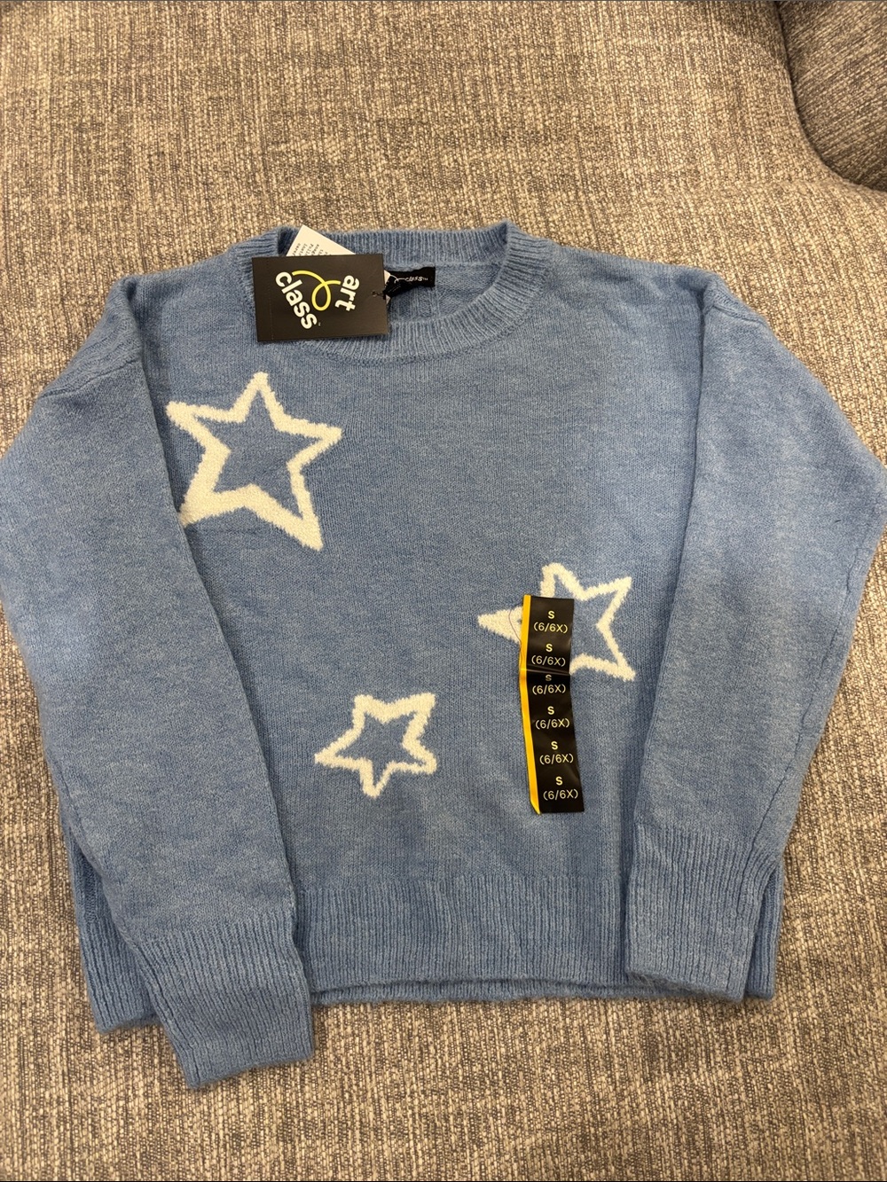 art class Light Blue Star Crewneck Sweater - Women's